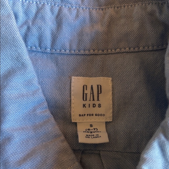 GAP Sky Blue Kids Button-Down Shirt - Picture 2 of 5